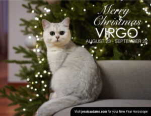 Virgo Christmas generic Cat Animal Astrology Cards 600x464 1 300x232 - Christmas Cat E-Card Collection